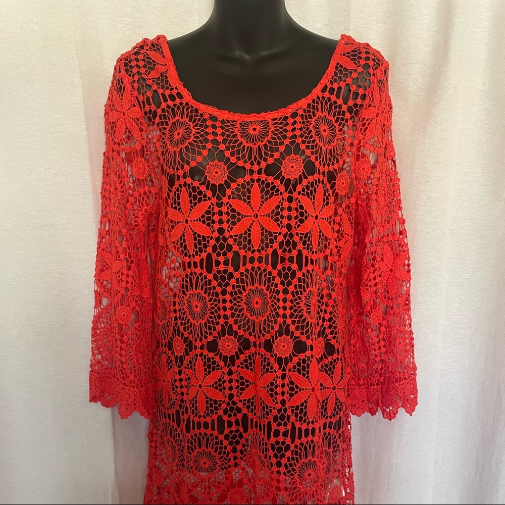 Cute Red Swimsuit Cover Up
